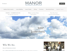Tablet Screenshot of manorfinewares.com